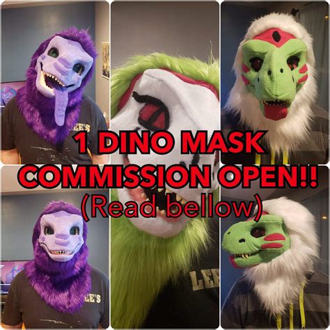 Dino Mask Commission Slot Open Fursuit Maker Amino Amino