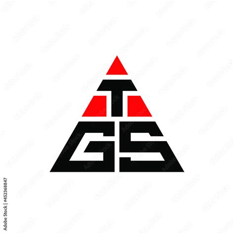 Tgs Triangle Letter Logo Design With Triangle Shape Tgs Triangle Logo