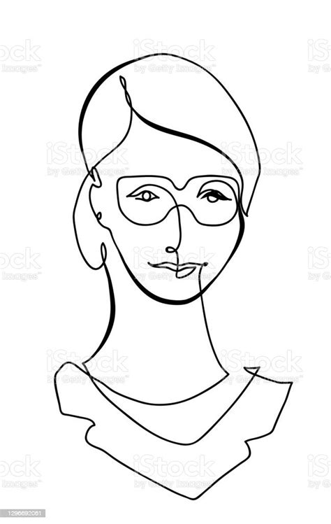 One Continuous Line Drawing Of Beautiful Woman And Sunglasses Stock Illustration Download
