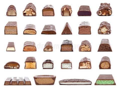 What S In The Center Of A Chocolate Bar Stock Image