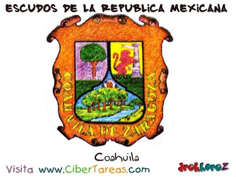 Escudo De Coahuila Escudos De La República Mexicana Cibertareas