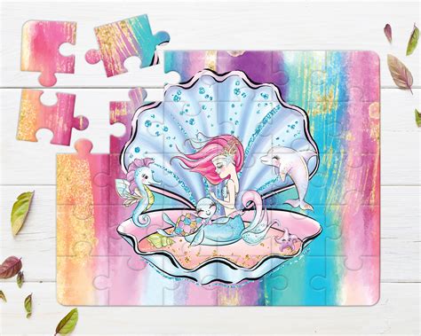 Mermaid 30 Piece Puzzle A4 Charmily And Co