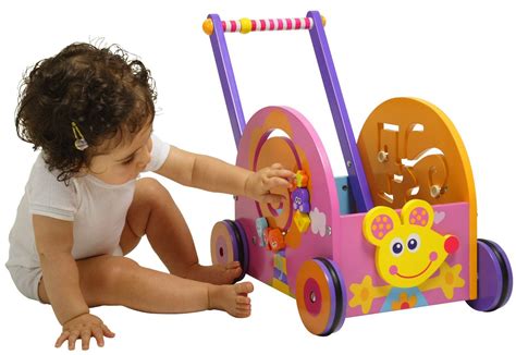 Wooden Baby Push Walker Baby Toys First Birthday Ts Baby Push Toy