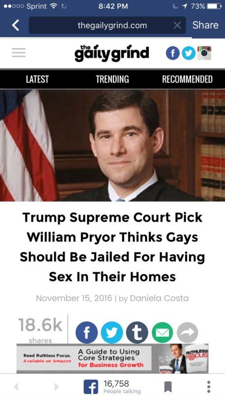 Trump S Homophobic Supreme Court Pick Exposed As Gay P Rn Star World