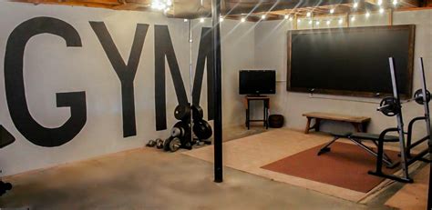 Creating A Home Gym In An Unfinished Basement On A 100 Budget Lovely