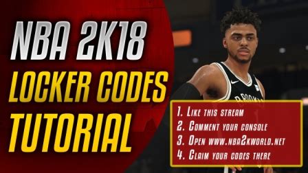 Select locker codes. enter the locker code you want to redeem (be sure to include hyphens). NBA 2K18 Locker Codes Ps4 & Xbox One to be Released FREE ...