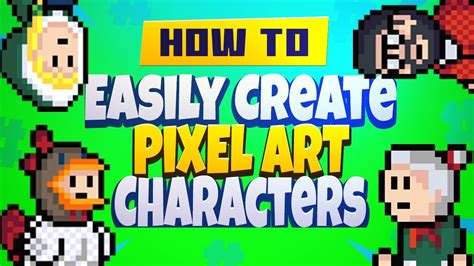 Create Pixel Art Characters Easy Beginner Tutorial Youtube
