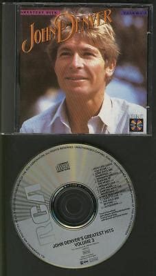 JOHN DENVER Greatest Hits VOLUME 3 CD RARE 1984 GERMANY USA RCA EDITION