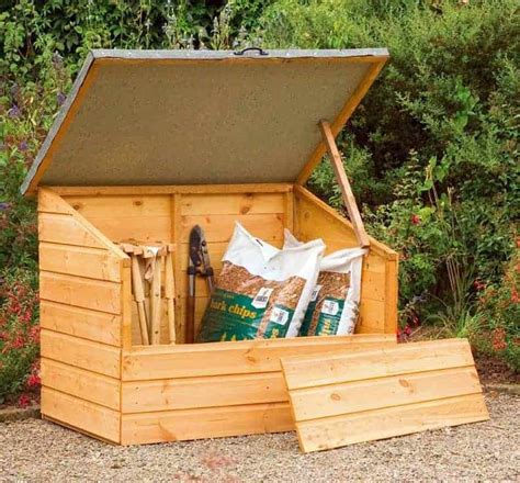 Wooden Garden Storage Box Plans