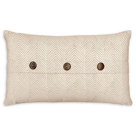 Laura Ashley® Milly Oblong Throw Pillow In Beigewhite Bed Bath And