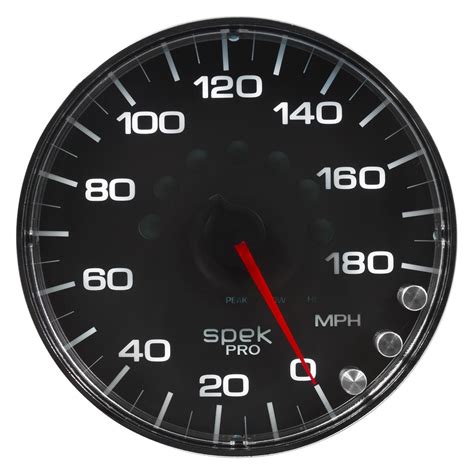 Auto Meter® P230318 Spek Pro Series 5 Speedometer Gauge 0 180 Mph