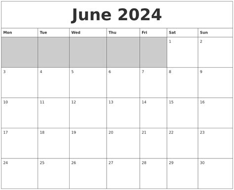 June 2024 Calendar Printable Wiki Calendar Easy To Use Calendar App 2024