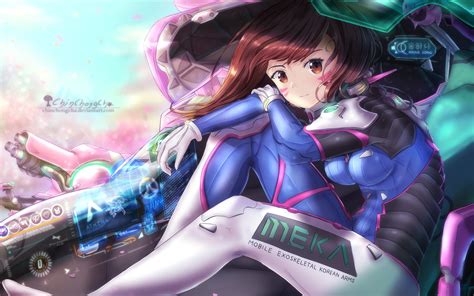 Dva Overwatch Artwork Wallpapers Hd Wallpapers Id 20005