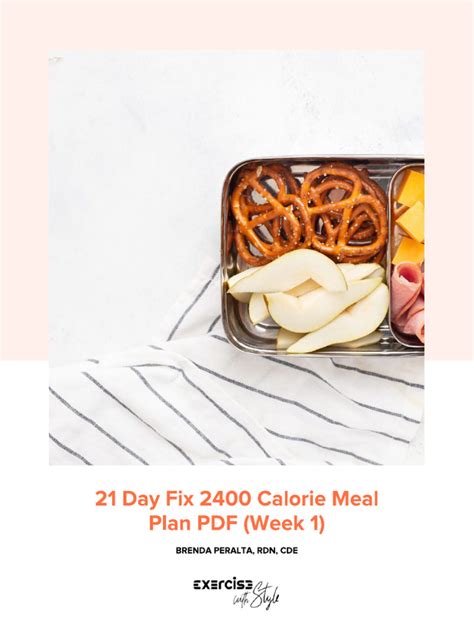 21 Day Fix 2400 Calorie Meal Plan Week 1 Pdf Pdf Dietary