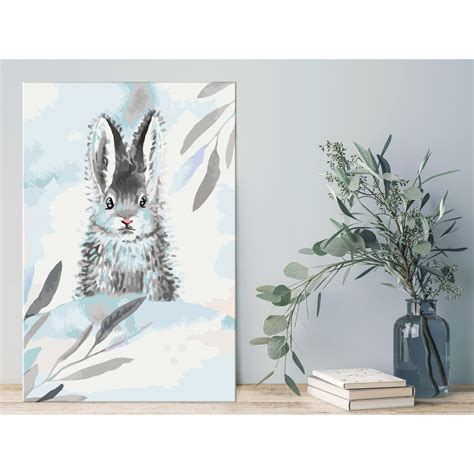 Tableau à Peindre Soi Même Sweet Rabbit Artgeist Bleu