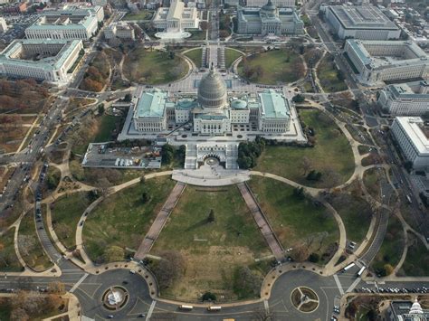 Washington Dc Capitol Building Aerial View Img You