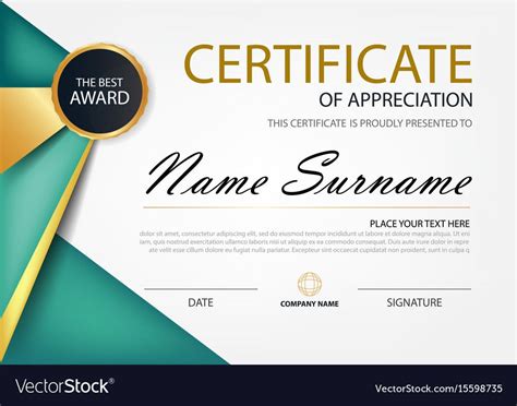 Certificate Design Certificate Templates Certificate Of Appreciation