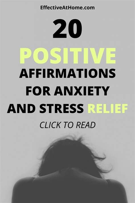 20 Positive Affirmations For Anxiety And Stress Management