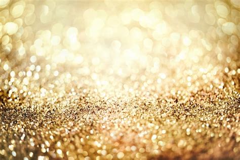 Glitter Gold Bokeh Colorfull Blurred Abstract Background For
