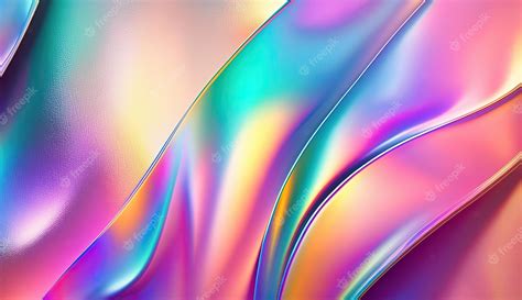 Premium Ai Image Rainbow Shiny Background With Colored Pastel Foil