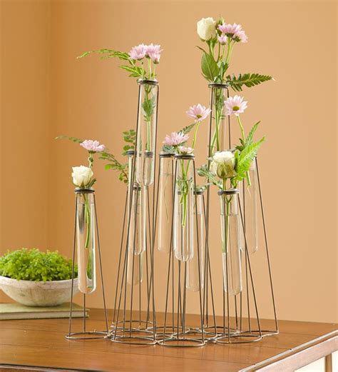 Stilt Glass Test Tube Vase Wind And Weather