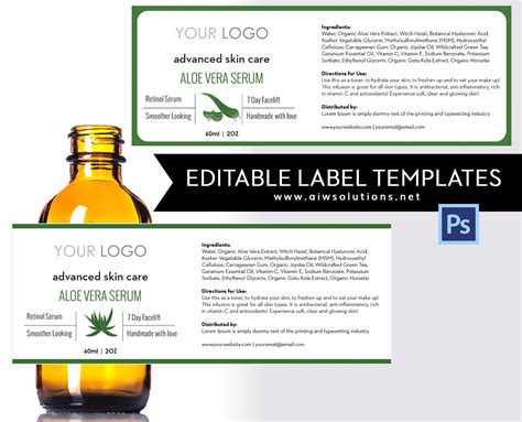 The labels that you can print from these. Editable Label Template- id14 ~ Stationery Templates ...