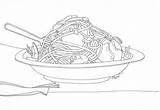 Bolognese Mewarna Makanan Pertandingan Seluruh Dunia Soup Goreng Picolour sketch template