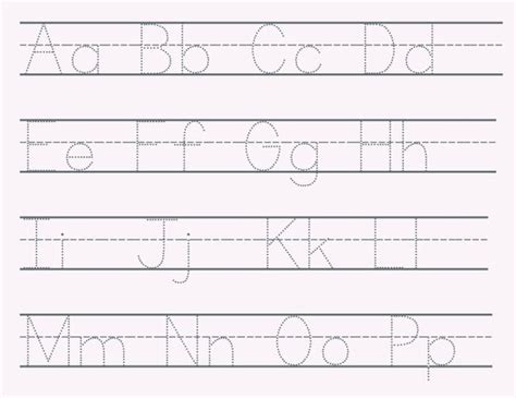 Printable alphabet tracing worksheets abc worksheets