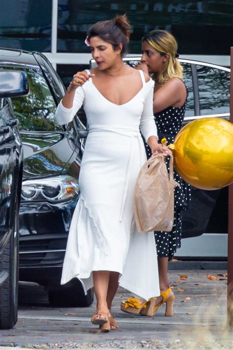 Priyanka Chopra In A White Dress Was Seen Out In Miami 07 21 2019