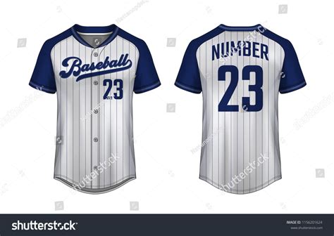 Baseball Tshirt Design Template Sport Jersey Stock Vector Royalty Free
