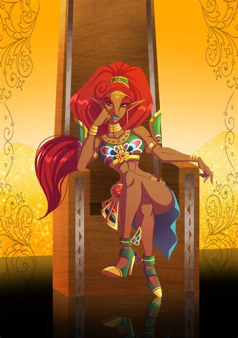 lady urbosa on her throne got a mad lady crush on her legend of zelda characters legend of