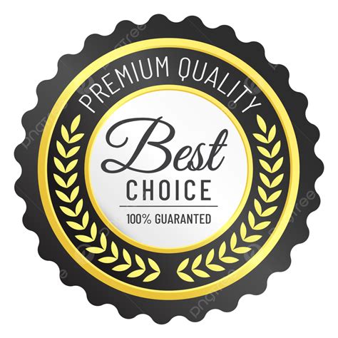 Best Choice Premium Quality Badge In Black And Gold Color Best Choice