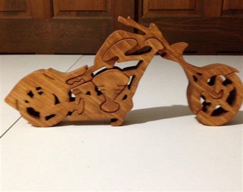 Wooden Bulldog Scroll Saw Puzzle Handmade 11 Pieces Stained In