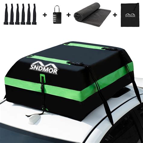 Buy Sndmor Car Roof Bag Cubic Feet Waterproof Car Rooftop Cargo Carrier Bag Roof Bag Cargo