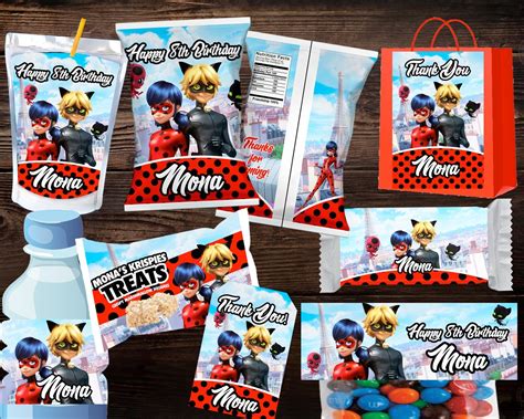 Miraculous Ladybug Party Printables My Party Templates