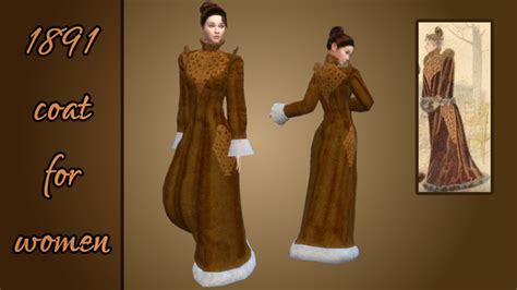 1891 Coat For Women Vintage Simstress On Patreon The Sims Sims Cc