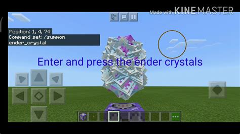 How To Make An Ender Crystal Launcher Using Repeating Command Block