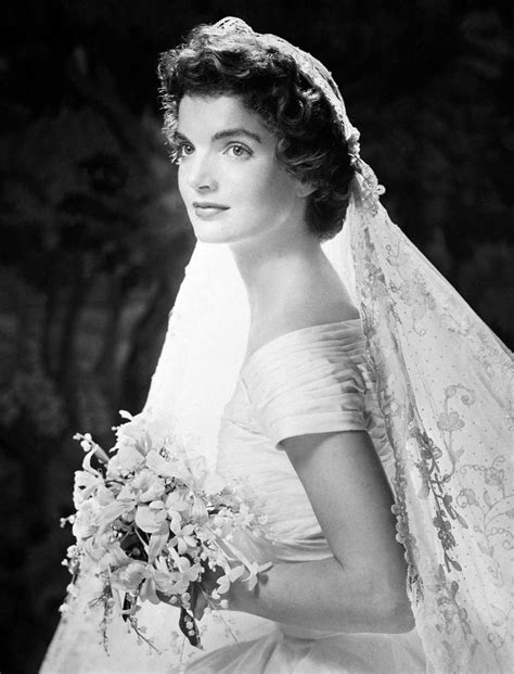 Jacqueline Bouvier Kennedys Wedding Dress And Veil