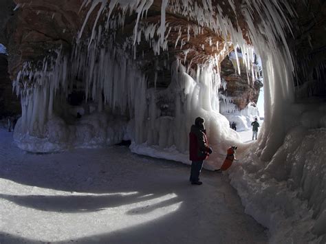 People Are Walking Across Frozen Lake Superior To See These Incredible
