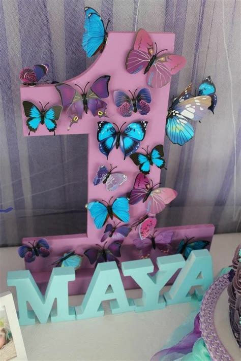 Pin By Ceecee Williams On Harmonys Birthdays Butterfly 1st Birthday