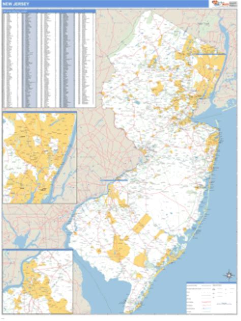 New Jersey Area Code Map