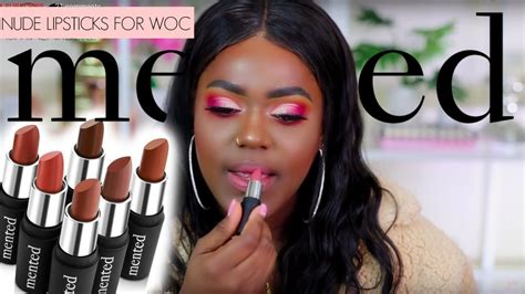 Mented Cosmetics Nude Lipstick For Dark Skin Tone Youtube