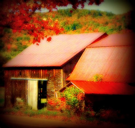 Dreamy Autumn Barns Free Stock Photo Public Domain Pictures