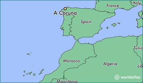 La Coruna Spain Map Secretmuseum