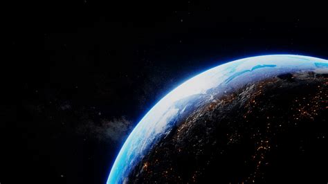 Day To Night Transition Of Planet Earth From Stock Motion Graphics Sbv