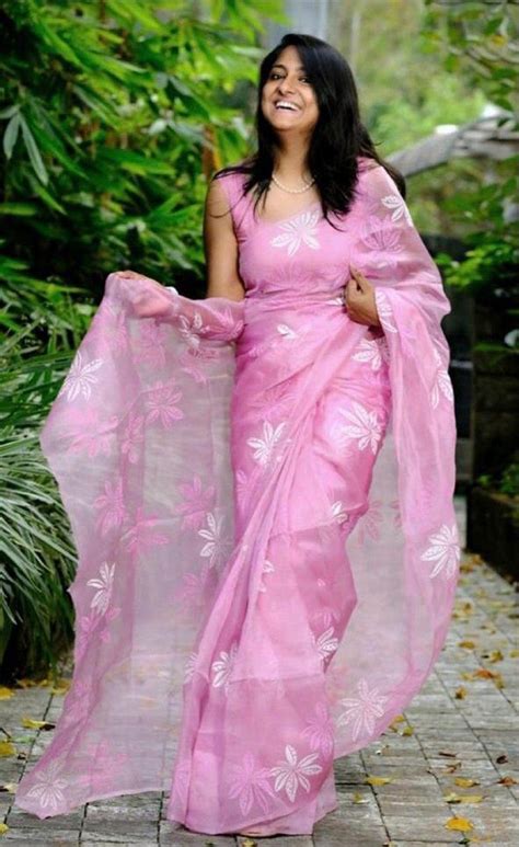 Buy Pink Color Bollywood Style Designer Organza Silk Saree Party Online