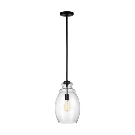 Generation Lighting Marino 1 Light Oil Rubbed Bronze Pendant With Clear Glass Shade P1484orb