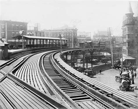 New York Elevated Railway Nyc In 1880 Nyc In 1880