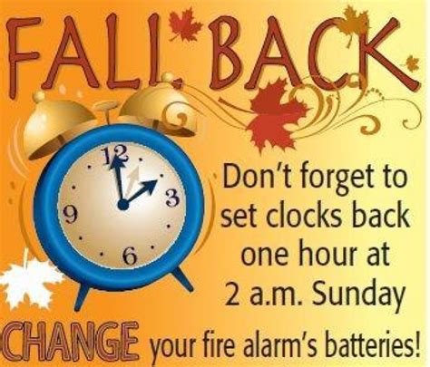 Change Your Clock Change Your Smoke Alarm Batteries Wei Wai Kum