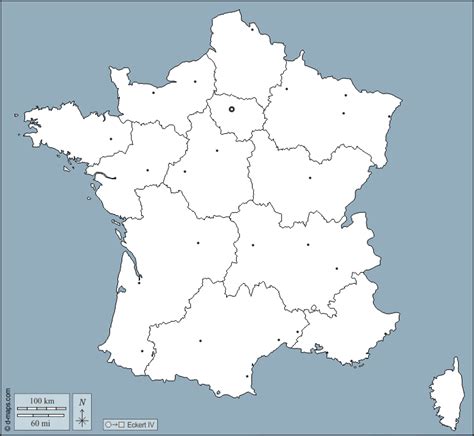 Free blank maps of france blank map of france with. France free map, free blank map, free outline map, free ...